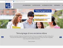 Tablet Screenshot of ecole-haute-finance.com